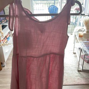 HALARA I Tie-Up Straps Side Pocket Mini Dress